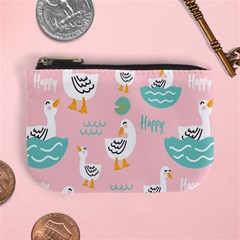 Cute Owl Doodles With Moon Star Seamless Pattern Mini Coin Purse by Apen