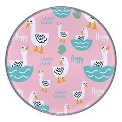 Cute Owl Doodles With Moon Star Seamless Pattern Wireless Fast Charger(white) by Apen