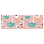 Cute Owl Doodles With Moon Star Seamless Pattern Banner and Sign 6  x 2  Front