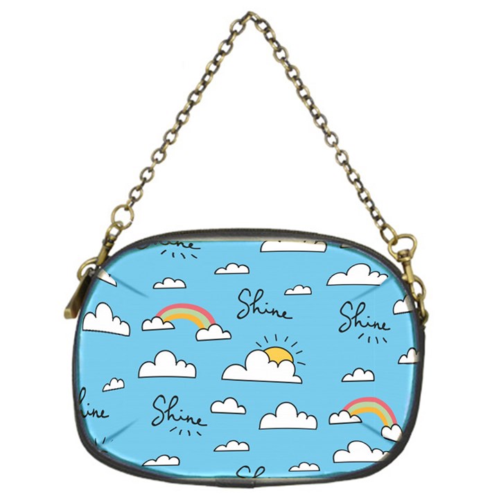 Sky Pattern Chain Purse (One Side)