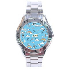 Sky Pattern Stainless Steel Analogue Watch by Apen