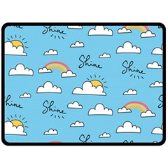 Sky Pattern Two Sides Fleece Blanket (large) by Apen