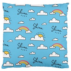 Sky Pattern Standard Premium Plush Fleece Cushion Case (one Side) by Apen