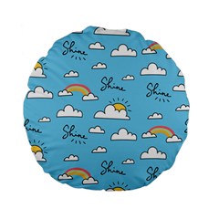 Sky Pattern Standard 15  Premium Flano Round Cushions by Apen