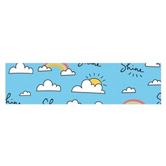 Sky Pattern Oblong Satin Scarf (16  X 60 )