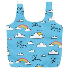 Sky Pattern Full Print Recycle Bag (xxl) by Apen