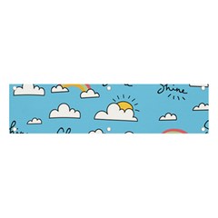 Sky Pattern Banner And Sign 4  X 1  by Apen