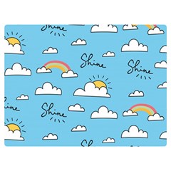 Sky Pattern Two Sides Premium Plush Fleece Blanket (extra Small) by Apen