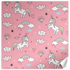 Cute Unicorn Seamless Pattern Canvas 20  X 20  by Apen