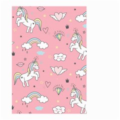 Cute Unicorn Seamless Pattern Small Garden Flag (two Sides) by Apen