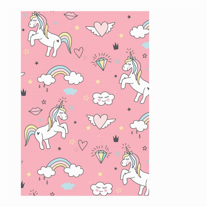 Cute Unicorn Seamless Pattern Small Garden Flag (Two Sides)