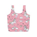 Cute Unicorn Seamless Pattern Full Print Recycle Bag (S) Front