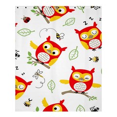 Seamless Pattern Vector Owl Cartoon With Bugs Shower Curtain 60  X 72  (medium)  by Apen