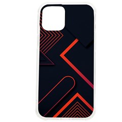 Gradient Geometric Shapes Dark Background Design Iphone 12 Pro Max Tpu Uv Print Case by Apen