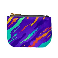 Multicolored Abstract Background Mini Coin Purse