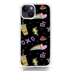 Cute Girl Things Seamless Background Iphone 14 Tpu Uv Print Case by Apen