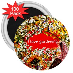 Garden Lover 3  Magnets (100 Pack)