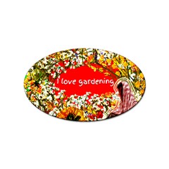 Garden Lover Sticker (oval) by TShirt44