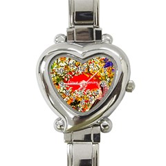 Garden Lover Heart Italian Charm Watch by TShirt44