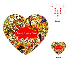 Garden Lover Playing Cards Single Design (heart)