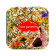 Garden Lover Square Metal Box (black) by TShirt44