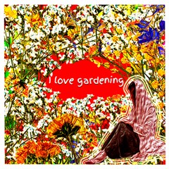 Garden Lover Wooden Puzzle Square