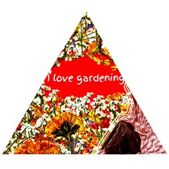 Garden Lover Wooden Puzzle Triangle