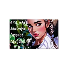 Love Quotes Design Sticker (rectangular)