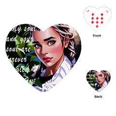 Love Quotes Design Playing Cards Single Design (heart) by TShirt44