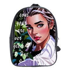 Love Quotes Design School Bag (large)