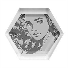 Love Quotes Design Hexagon Wood Jewelry Box by TShirt44