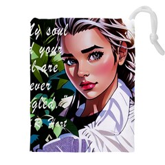 Love Quotes Design Drawstring Pouch (4xl) by TShirt44