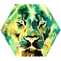 Love The Tiger Wooden Puzzle Hexagon by TShirt44