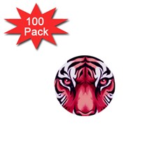 Tiger Design 1  Mini Buttons (100 Pack)  by TShirt44