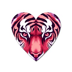 Tiger Design Heart Magnet by TShirt44