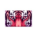 Tiger Design Sticker Rectangular (10 pack) Front