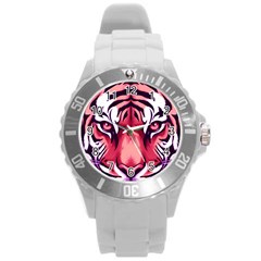 Tiger Design Round Plastic Sport Watch (l)