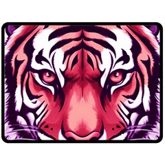 Love The Tiger Fleece Blanket (large) by TShirt44