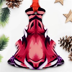 Love The Tiger Christmas Tree Ornament (two Sides)