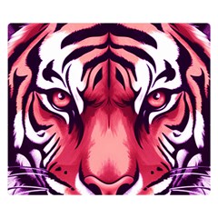 Love The Tiger Two Sides Premium Plush Fleece Blanket (small) by TShirt44