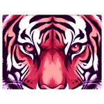 Love the tiger Two Sides Premium Plush Fleece Blanket (Extra Small) 40 x30  Blanket Back