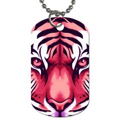 Tiger Design Dog Tag (two Sides) by TShirt44