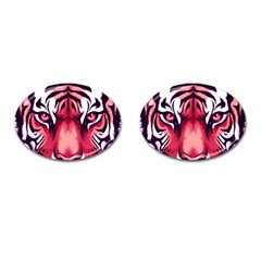 Tiger Design Cufflinks (oval) by TShirt44