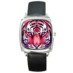 Love The Tiger Square Metal Watch by TShirt44