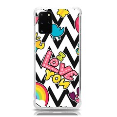 Vector Romantic Love Seamless Pattern Samsung Galaxy S20plus 6 7 Inch Tpu Uv Case by Apen