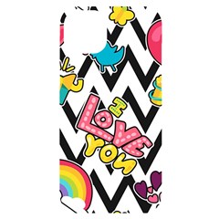 Vector Romantic Love Seamless Pattern Iphone 14 Plus Black Uv Print Case by Apen