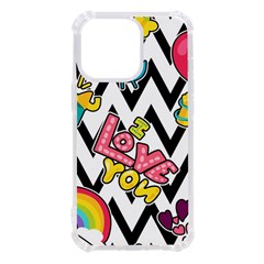 Vector Romantic Love Seamless Pattern Iphone 13 Pro Tpu Uv Print Case by Apen