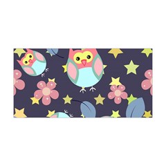 Owl Stars Pattern Background Yoga Headband by Apen