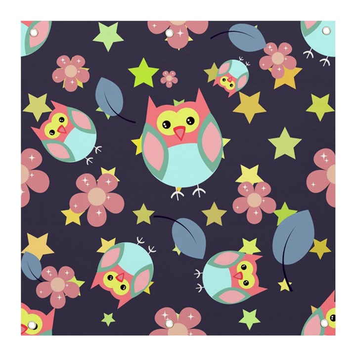 Owl Stars Pattern Background Banner and Sign 3  x 3 