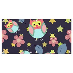 Owl Stars Pattern Background Banner And Sign 4  X 2 